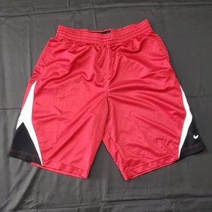 Nike Men’s Red, Black & White Basketball Shorts Large